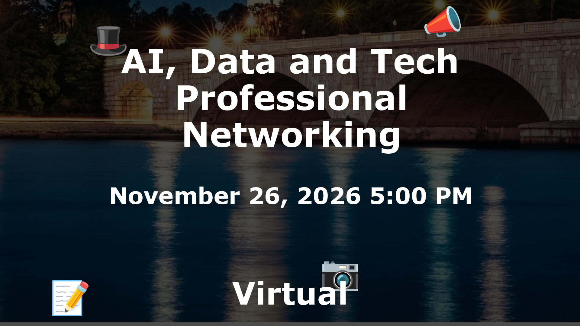 AI, Data and Tech Professional Networking event image
